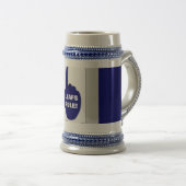 BLAUW EN WITTE RULE BIERPUL (Voorkant rechts)