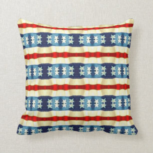 BLAUW EN WITTE STARS  PATROON KUSSEN