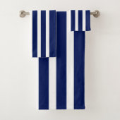 Blauw- en witte strepen bad handdoek (Insitu)