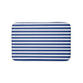 Blauw en Witte Strepen Badmat (Voorkant)