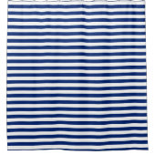 Blauw en Witte Strepen Douchegordijn (Voorkant)