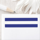 Blauw en witte strepen etiket (Insitu)