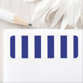 Blauw en witte strepen etiket (Insitu)