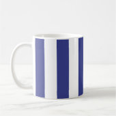 Blauw en witte strepen koffiemok (Links)