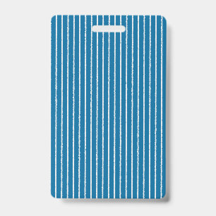 Blauw en witte strepen met oneven lijnen badge