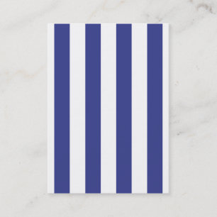 Blauw en witte strepen visitekaartje