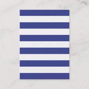 Blauw en witte strepen visitekaartje