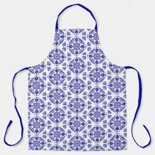 Blauw en Witte Talavera Drie Schort