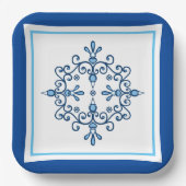 Blauw- en witte volkvogels Papier Bord (Voorkant)