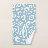 Blauw- en wittekaart bad handdoek (Handdoek)