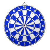 Blauw- en wittekaart dartbord (Voorkant)