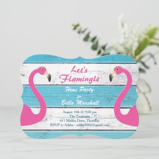 Blauw- en wittekende feestdag uitnodigen kaart (Staand voorkant)