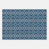 Blauw- en wittekiemen inpakpapier vel (Voorkant)