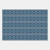 Blauw- en wittekiemen inpakpapier vel (Voorkant)