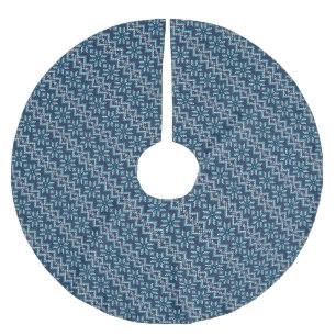 Blauw- en wittekiemen kerstboom rok