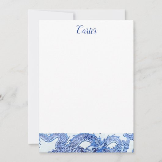 Blauw- en witteknopwerk kaart (Voorkant)