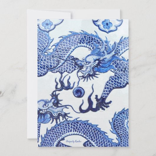 Blauw- en witteknopwerk kaart (Achterkant)