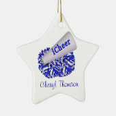 Blauw- en wittekornament keramisch ornament (Rechts)