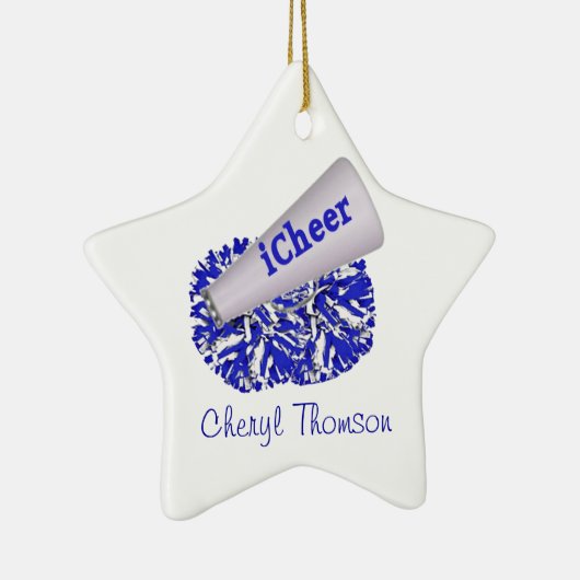 Blauw- en wittekornament keramisch ornament (Rechts)