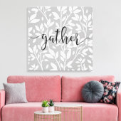 Blauw- en wittekortrein canvas afdruk (Insitu (Woonkamer))