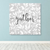 Blauw- en wittekortrein canvas afdruk (Insitu (Houten vloer))