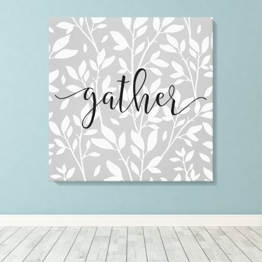 Blauw- en wittekortrein canvas afdruk (Insitu (Houten vloer))