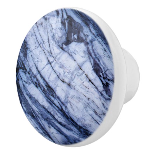 Blauw- en wittekruid keramische knop (Rechts)