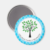 Blauw- en wittestoptastenreeks - Réunion Magnet (Voorkant / Achterkant)