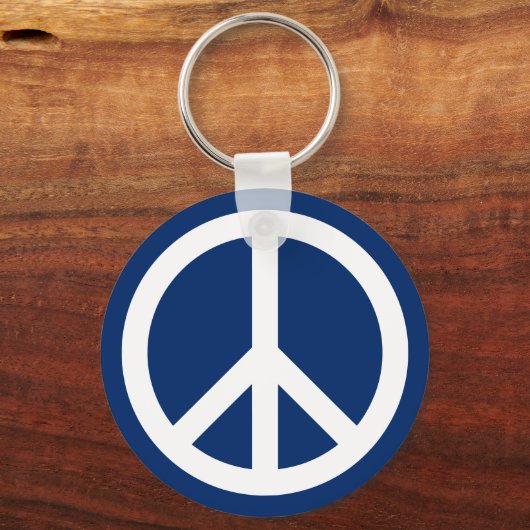 Blauw- en witvrede sleutelhanger (Voorkant)