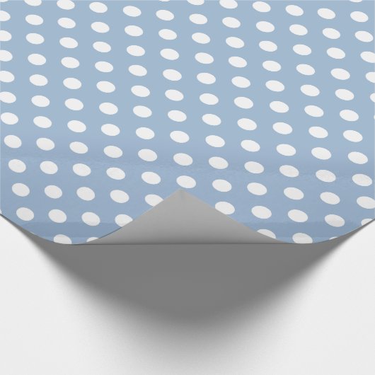 Blauw- en witwandelpapier cadeaupapier (Hoek)