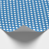 Blauw- en witwandelpapier cadeaupapier (Hoek)