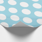 Blauw- en witwandelpapier cadeaupapier (Hoek)
