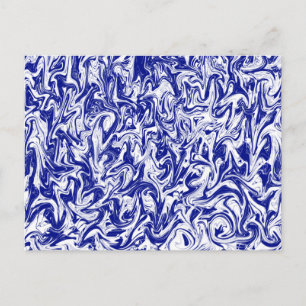 Blauw en witzwijn briefkaart