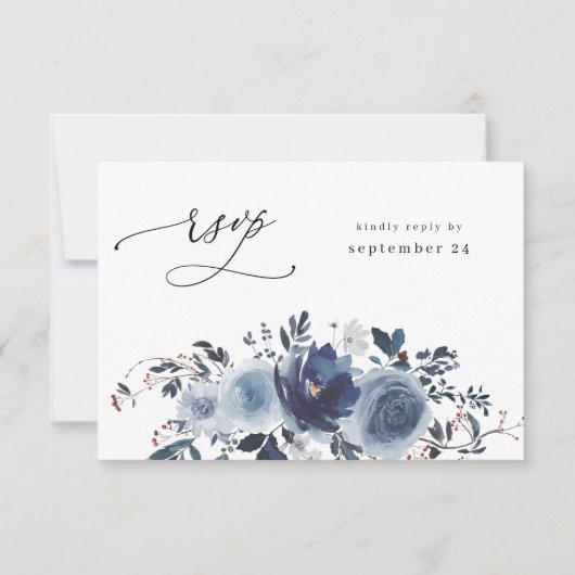 Blauw- en zeeminesluiting met korps RSVP kaartje (Voorkant)