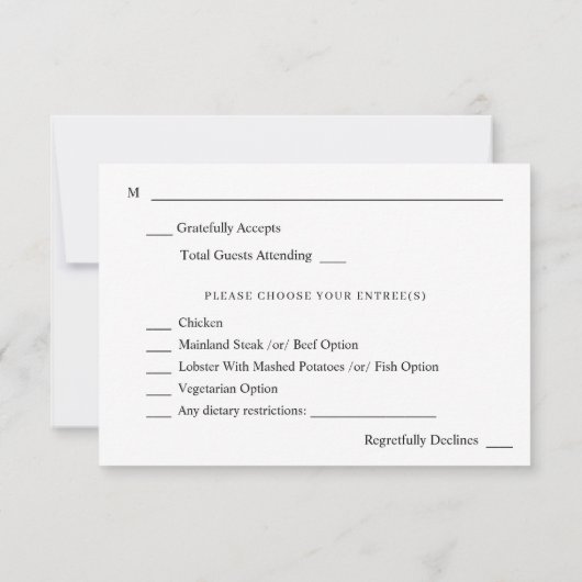 Blauw- en zeeminesluiting met korps RSVP kaartje (Achterkant)