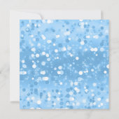 Blauw en Zilver Assepoester Prinses Verjaardagsfee Kaart (Achterkant)