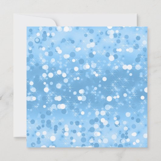 Blauw en Zilver Assepoester Prinses Verjaardagsfee Kaart (Achterkant)