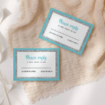 Blauw en Zilver Bat Mitswa Reageer RSVP Kaartje<br><div class="desc">Deze trendy tussenvoegsel kaart kenmerkt gewaagde letters op de voorzijde met een gelaagde blik in zilveren glitter en wit,  en een stevige gekleurde rug. Voeg jouw tekst toe gebruikend de vorm van de sjabloon. Verander de doopvont,  de lay-out en de kleuren gebruikend de Customize eigenschap.</div>