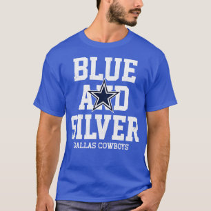 Blauw en Zilver Dallas Cowboys T-shirt
