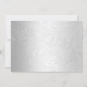 Blauw en zilver Foto Sweet Sixteen Invite Kaart (Achterkant)