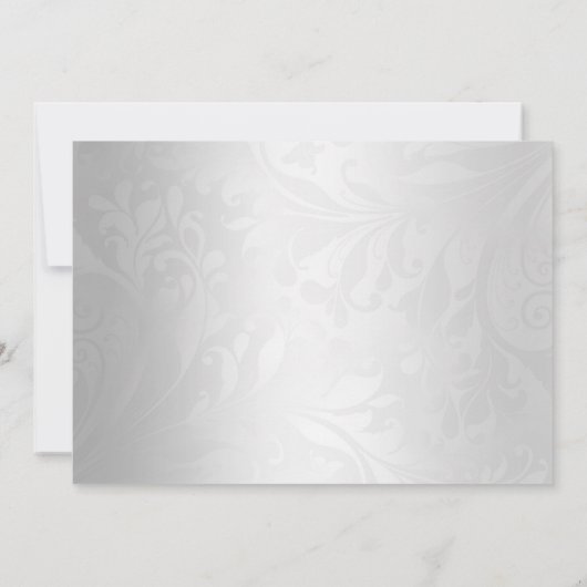 Blauw en zilver Foto Sweet Sixteen Invite Kaart (Achterkant)