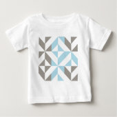 Blauw en zilver Geometric ZigZag (Voorkant)