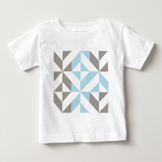 Blauw en zilver Geometric ZigZag (Voorkant)