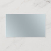 Blauw en Zilver Grijs Wedding Place Cards Plaatskaartje (Achterkant)