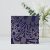 Blauw en zilver kaart (Staand voorkant)