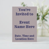 Blauw en zilver kaart (Staand voorkant)