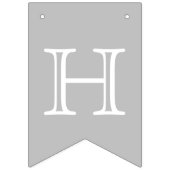 Blauw en zilver Prettige feestdagen Vlaggetjes (Tweede vlag)