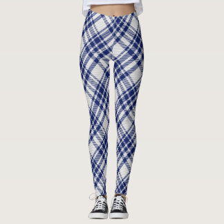 Blauw en zilver Royal Stewart tartan patroon Leggings