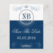 Blauw en zilver sparen de briefkaarten van de Datu (Voorkant)