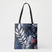 Blauw en Zilver Tote Bag (Voorkant)